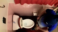 Naked men piss vid gay Unloading In The Toilet Bowl