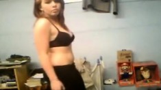 Student striptease on webcam