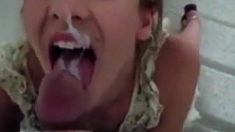 blowjob and facial for french girl