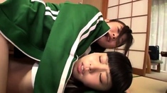 Amazing japanese teen threesomed